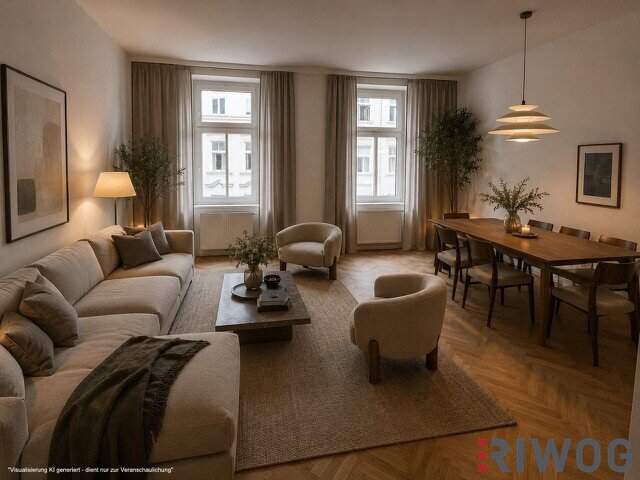 Sonnige 3-Zimmer Altbauwohnung mit Innenhofbalkon nahe dem Augarten | U4 Friedensbrücke