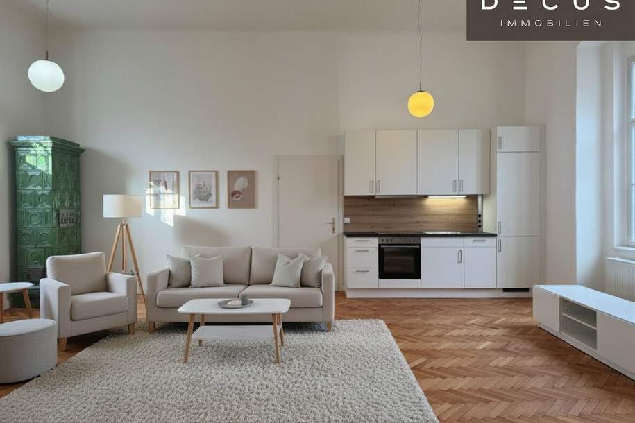 | TRAUMHAFTE & HELLE ALTBAUWOHNUNG IM PALAIS | 2 ZIMMER | ca. 77m² | 2. OBERGESCHOSS | MIT LIFT | AB SOFORT, Wohnung-miete, 1.146,94,€, 8010 Graz(Stadt)