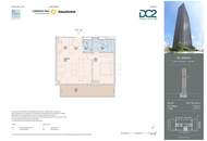 Skyline Serenity – 2-Zimmer-Residence im DC2 Tower mit 15 m² Loggia und Weitblick bis Kahlenberg &amp; Leopoldsberg