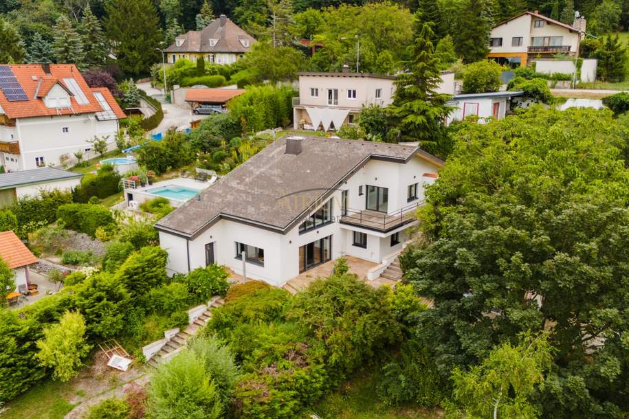 Exklusive Architektenvilla mit Schwimmteich, Gästehaus und idyllischem Garten, Haus-kauf, 2410 Bruck an der Leitha