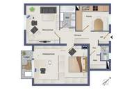 Zwei-Zimmer-Wohnung mit Loggia nahe dem St. Peter Schulzentrum