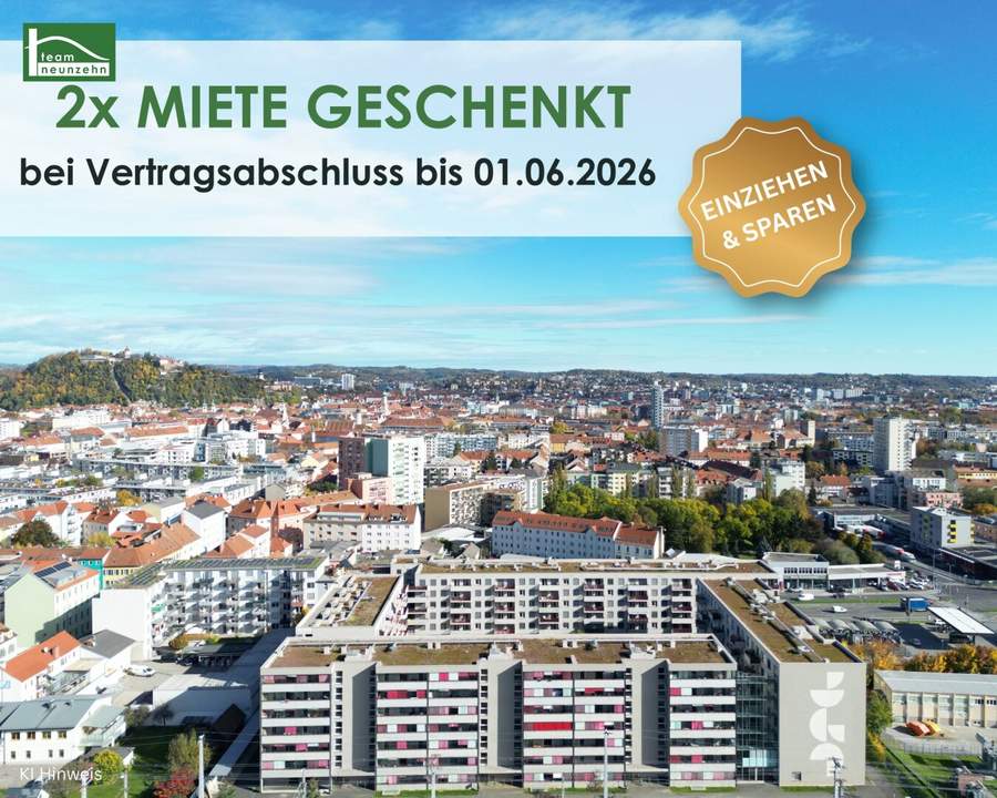 Leistbares Wohnen in zentraler Lage am Eggenberger Gürtel