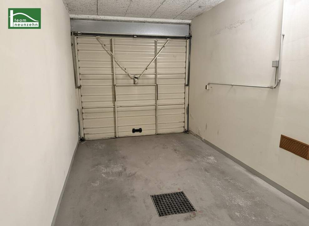 Rarität - Direkt befahrbare Garagenbox (Nettopreis) mit Strom in ausgezeichnete Lage (Nähe Bahnhof Meidling)!