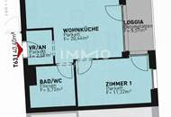 DONAU·ECK: Stilvolle 2-Zimmer-Wohnung mit Freifläche – provisionsfreier Erstbezug nahe Alte Donau