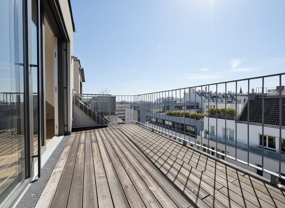 Über den Dächern Wiens – Neuwertige 2-Zimmer Wohnung mit Terrasse & Klimaanlage