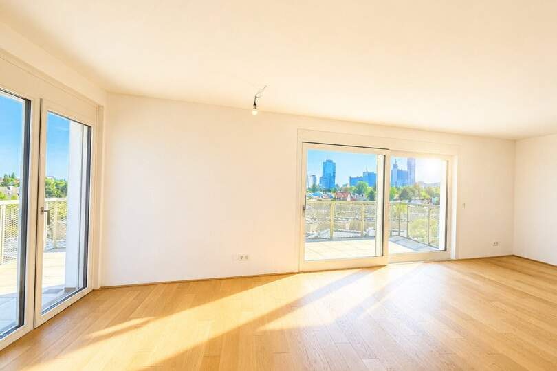 ***Provisionsfrei***LUXURIÖSER ERSTBEZUG MIT TRAUMTERRASSE – 3-ZIMMER-DACHGESCHOSSWOHNUNG IN 1210 WIEN, Wohnung-kauf, 898.875,€, 1210 Wien 21., Floridsdorf
