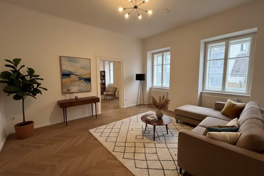 ⭐ ERSTBEZUG NACH SANIERUNG! 2-Zimmer Altbauwohnung in toller Lage nahe Schottentor, 1090!, Wohnung-kauf, 520.000,€, 1090 Wien 9., Alsergrund