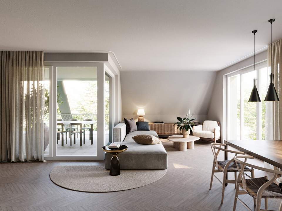 Graz-Geidorf: Baubeginn August 2026! Lage, Lage, Lage...Penthaus - Wohnen mit Stil und Leichtigkeit – Erstbezug, einzigartige Architektur &amp; Honorarfrei für Käufer: innen!