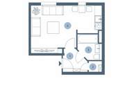 Wohnen am Rande des beliebten Freihausviertels-1-Zimmer-Wohnung mit moderner Ausstattung