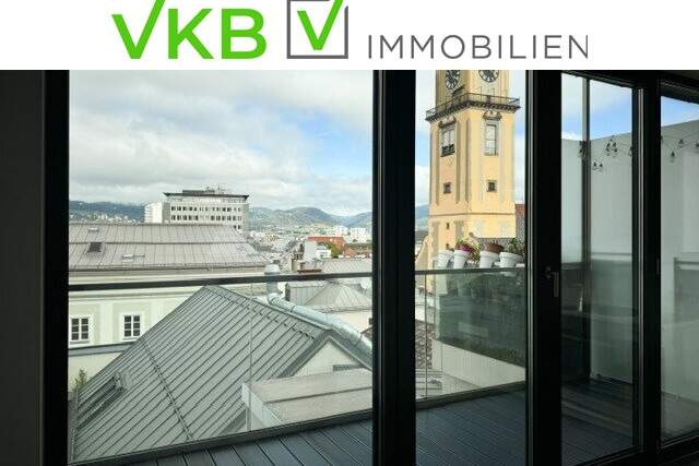 Modernes Wohnen auf zwei Ebenen: Stilvolle Wohnung mit Loggia und Dom-Panorama, Wohnung-miete, 1.196,74,€, 4020 Linz(Stadt)