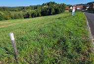 Baugrundstück mit viel Sonne im oststeirischen Hügelland 15 km von Graz!