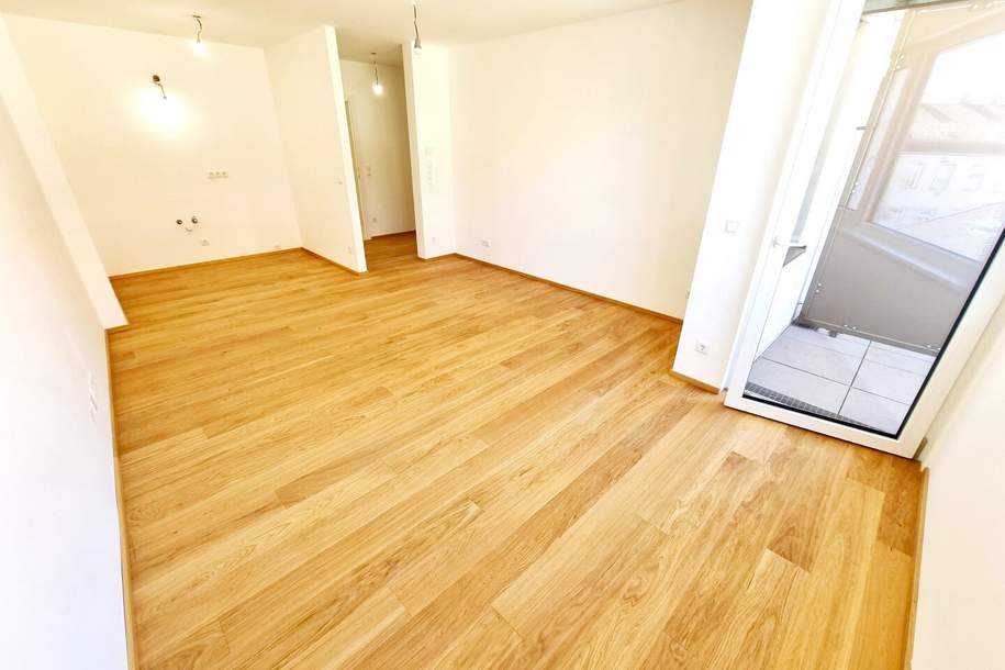 Energieeffizient investieren - nachhaltig profitieren! TOP Neubau-Kleinwohnung! Photovoltaik + Wärmepumpe! Loggia + Kompakter Grundriss + Energieeffizienz + Perfekte Anbindung und Nahversorgung! Jetzt zugfreifen!, Wohnung-kauf, 218.349,€, 1230 Wien 23., Liesing