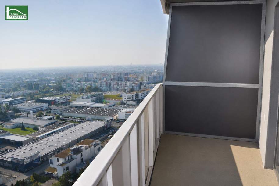 2-Zimmer Wohnung im 24. Stock zu vermieten - direkt an U1 Station Aderklaaer Straße - Citygate!, Wohnung-miete, 949,00,€, 1210 Wien 22., Donaustadt