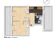 2-Zimmer-Dachgeschoß-Wohnung mit 2 Terrassen auf Wohnebene nahe Bahnhof Floridsdorf/Franz-Jonas-Platz