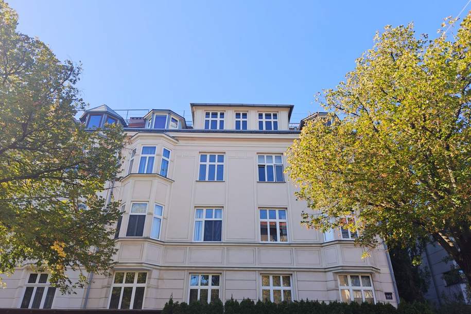 Nähe Hugo-Wolf-Park: Charmante Altbauwohnung mit Erker + Gegliederte Fassade + zentraler Grundriss + Familien- und WG-Geeignet, Wohnung-kauf, 398.000,€, 1190 Wien 19., Döbling
