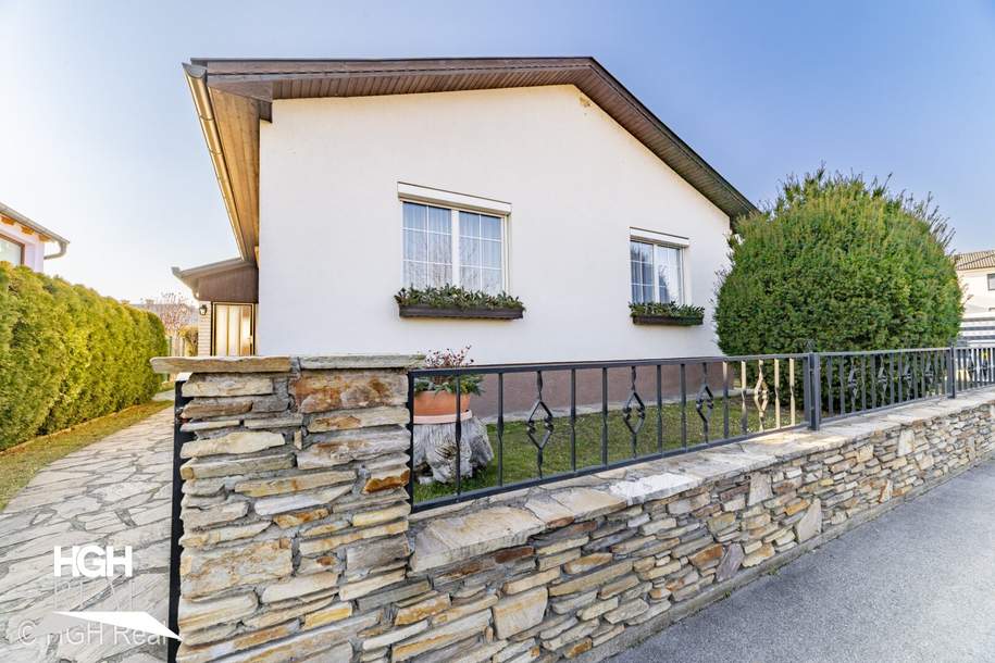 2325 Himberg Einfamilienhaus mit Terrasse, Garten und Garage in sonniger Siedlungslage Nähe Wien, Haus-kauf, 465.000,€, 2325 Bruck an der Leitha
