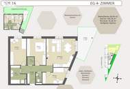 ruhiges Wohnjuwel: 4 Zimmer-Gartenwohnung im Neubau