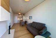 Rarität: Möblierte Zweizimmer-Wohnung im TrIIIple mit Blick wohin das Auge reicht (28. Stock)