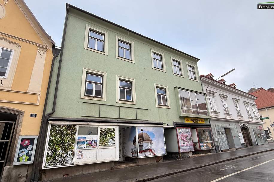 Großzügige Innenstadtliegenschaft mit Ausbaupotential im Herzen von +++ Leoben +++, Gewerbeobjekt-kauf, 595.000,€, 8700 Leoben