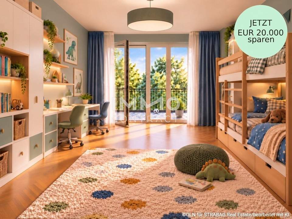 Großzügige 4-Zimmer-Wohnung mit sonnigem Westbalkon – viel Platz für Familie und Homeoffice (keine Provision & ganz neu)