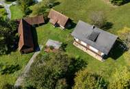 Liegenschaft mit Einfamilienhaus und Nebengebäuden nahe Bad Gams!