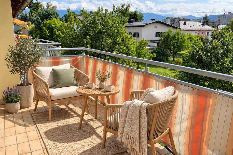 Vermietetes Anlageobjekt mit Terrasse in Villach, Wohnung-kauf, 229.000,€, 9500 Villach(Stadt)