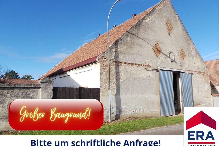 RESERVIERT: Wetzelsdorf KAUF - Schöner Stadel mit großem Baugrund, Grund und Boden-kauf, 149.000,€, 2170 Mistelbach