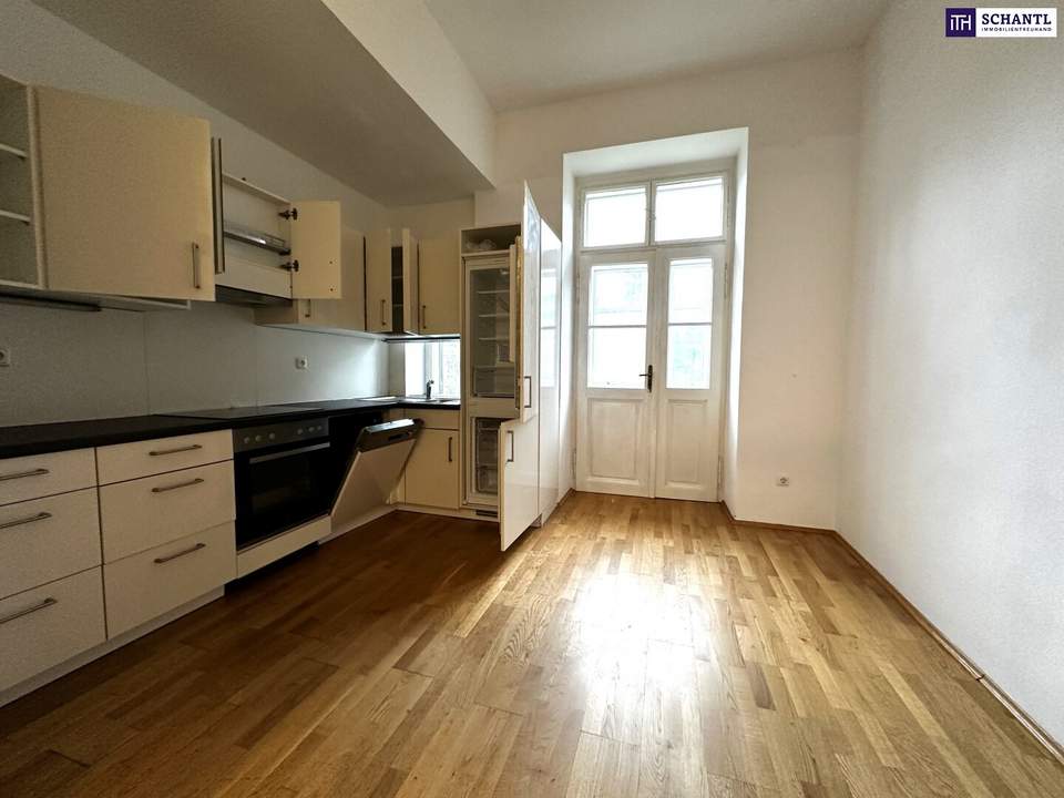 ALTBAUJUWEL Mitten in St. Leonhard in Nähe zur TU Graz! 3 Zimmer, Innenhofbalkon &amp; wunderschöner Fischgrätparkett - gleich anfragen und begeistern lassen!