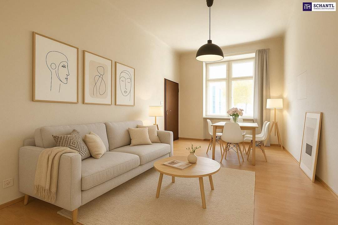 Balkon kommt! – Diese 2-Zimmer-Rarität hat alles: Charme, Licht &amp; Potenzial!
