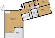 Geräumige 3-Zimmer-Wohnung mit Balkon und Garagenplatz