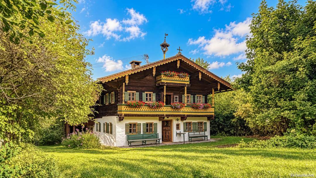 Historisches Bauernhaus in Grün-Ruhelage