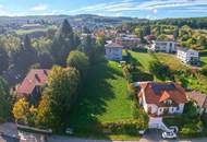 Einzigartiges Baugrundstück in traumhafter, unverbaubarer Siedlungslage mit Weitblick in Gablitz