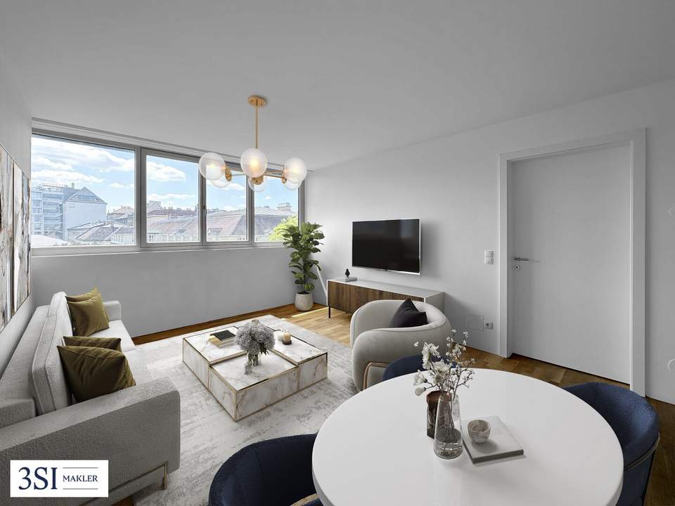 Traumhafte 2-Zimmer-Dachgeschosswohnung mit Blick ins Grüne
