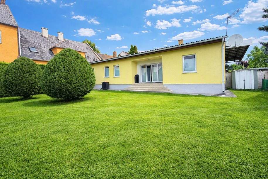Generalsanierter, ausbaufähiger Bungalow mit herrlichem Garten! Zentral gelegen und wunderbar ruhig!, Haus-kauf, 299.000,€, 2491 Eisenstadt-Umgebung