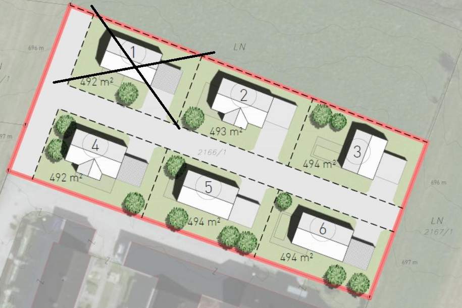 Nr. 4 von 6: Exklusives Baugrundstück in guter Lage!, Grund und Boden-kauf, 8966 Liezen