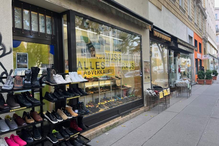 Wiedner Hauptstraße - sanierungsbedürftiges Geschäftslokal mit Auslagen zu vermieten, Gewerbeobjekt-miete, 1.888,10,€, 1040 Wien 4., Wieden