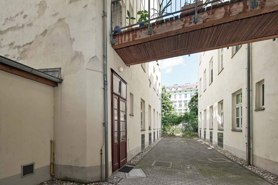 Garten-/Hofseitige 2 Zimmer-Wohnung - befristet vermietet 14.03.2026, Wohnung-kauf, 432.000,€, 1070 Wien 7., Neubau