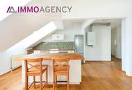 3 Zimmer Dachgeschoßwohnung mit großer Wohnküche in saniertem Altbau