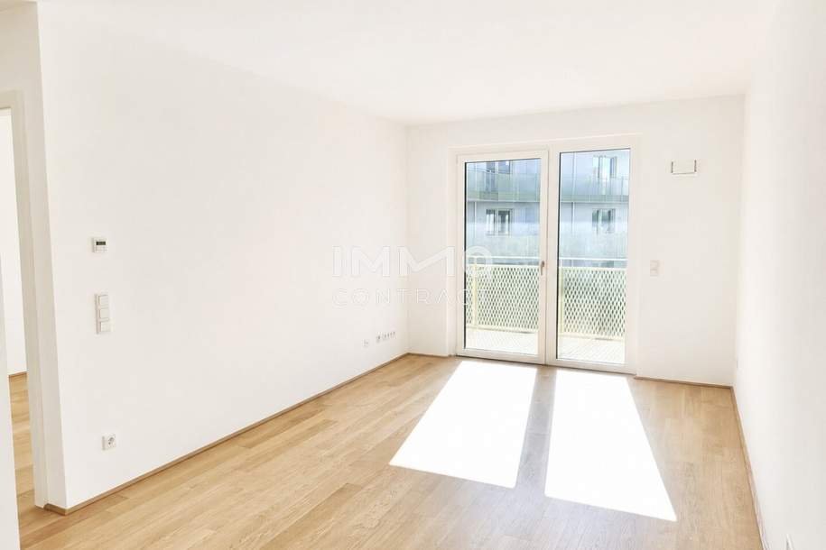 Provisionsfreier Erstbezug mit großem Balkon – moderne 2-Zimmer-Wohnung im naturnahen Hirschfeld, Wohnung-kauf, 259.000,€, 1210 Wien 22., Donaustadt