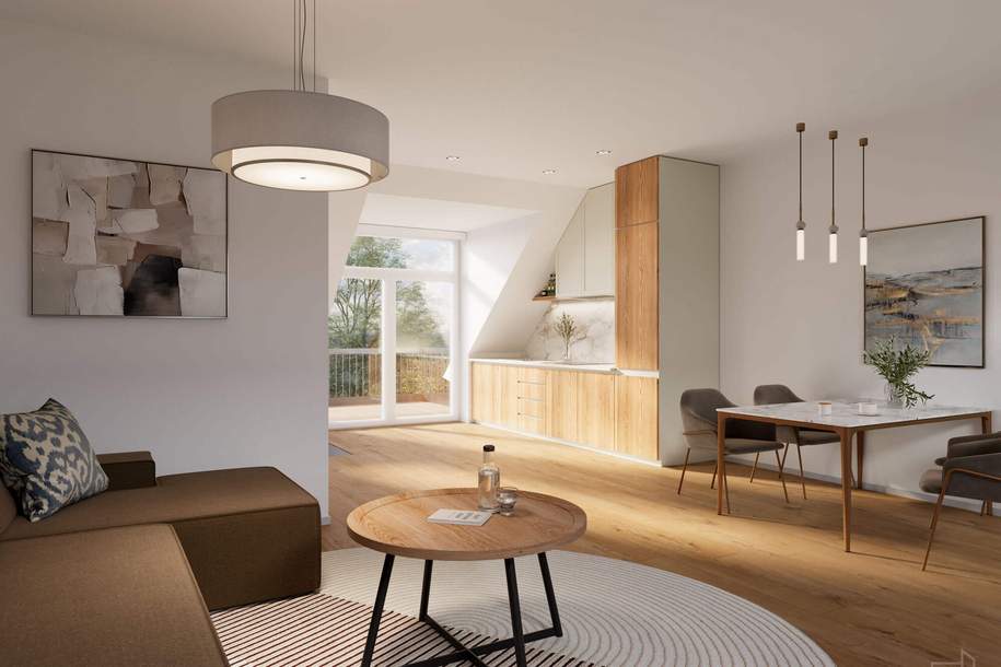 Modernes 3‑Zimmer‑Maisonette‑Wohnrefugium mit Balkon im hochwertigen Neubau, Wohnung-kauf, 562.000,€, 1210 Wien 21., Floridsdorf