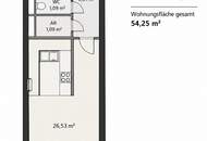 2 Zimmer Wohnung | 54m² | guter Grundriss | Grünblick | TOP Infrastruktur