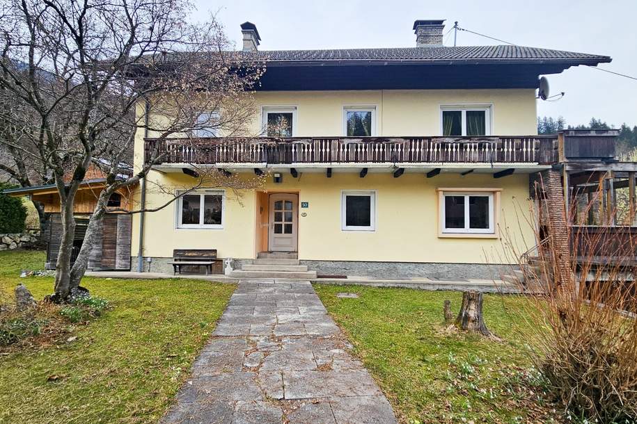 Bergblick inklusive ! Großzügiges Wohnhaus - Ferienhaus, Appartementhaus in Kötschach - Mauthen - Hermagor, Haus-kauf, 9640 Hermagor