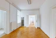 Altbaubüro mit Blick in den Resselpark