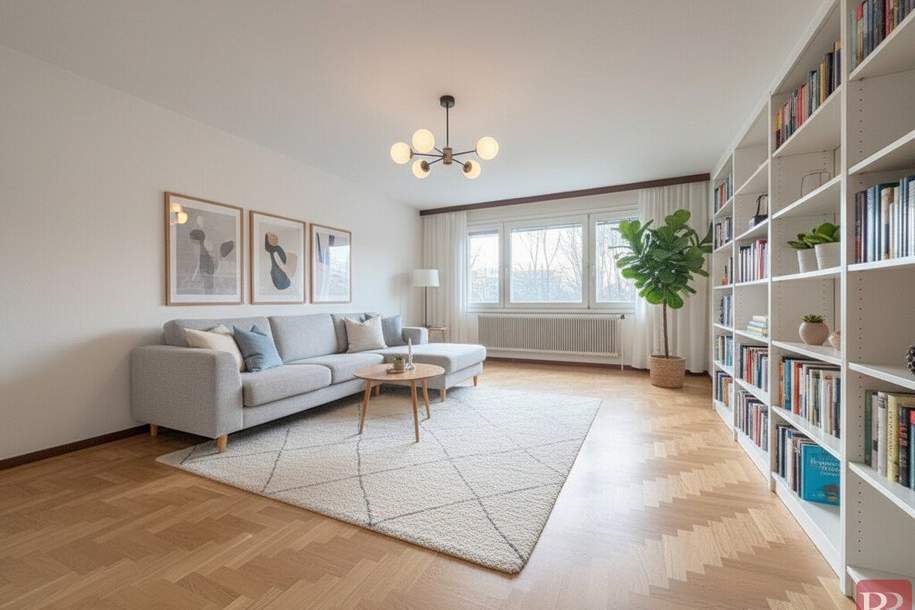 Gepflegte 4-Zimmer-Wohnung in Ruhelage mit Loggia, Grünblick und Einzelgaragennutzung, Wohnung-kauf, 450.000,€, 1120 Wien 12., Meidling