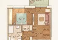 GRAZ - Gries: 41m² Zwei Zimmer-Wohnung + 6m² sonniger BALKON - Nähe Augarten, Fluss - TG Extra - Ihr Eigentum statt Miete zahlen ! Honorarfrei