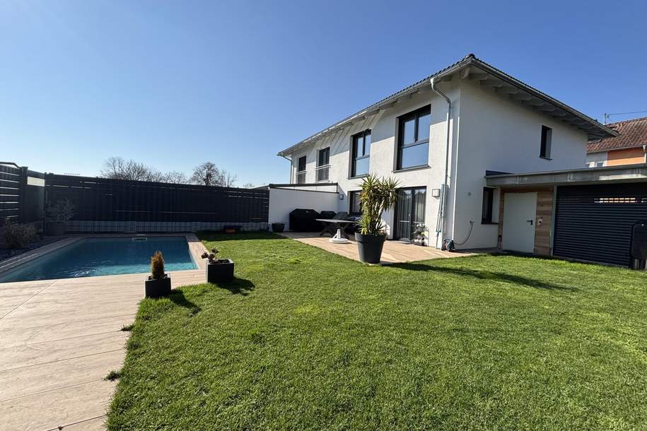 Attraktive Doppelhaushälfte mit Pool, Haus-kauf, 549.000,€, 4050 Linz-Land
