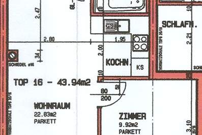 2 Zimmerwohnung in zentraler Lage mit Blick in den Innenhof