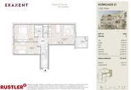 gut geschnittene 3 Zimmerwohnung mit Balkon Richtung Innenhof