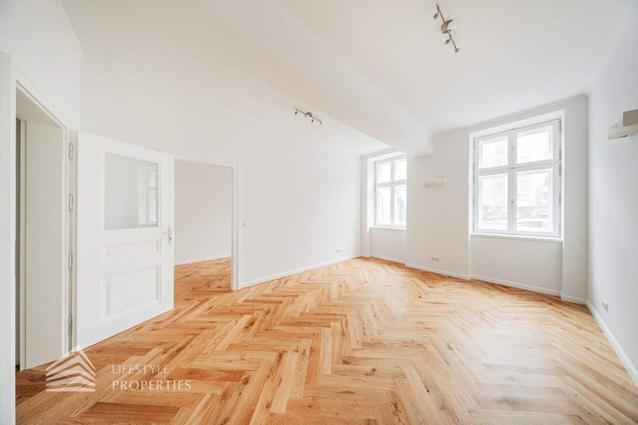 Wunderschöne 3-Zimmer Altbauwohnung im EG, Erstbezug!, Wohnung-kauf, 468.000,€, 1080 Wien 8., Josefstadt