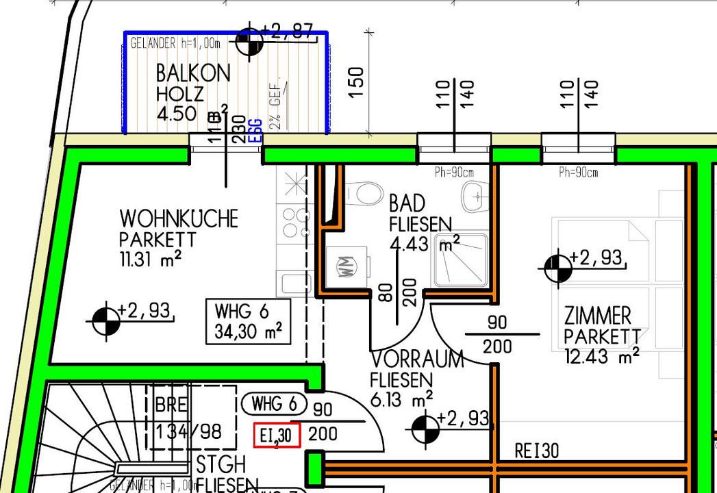 2-Zimmer mit Balkon und Abstellplatz in einem Neubau in 2221 Groß-Schweinbarth